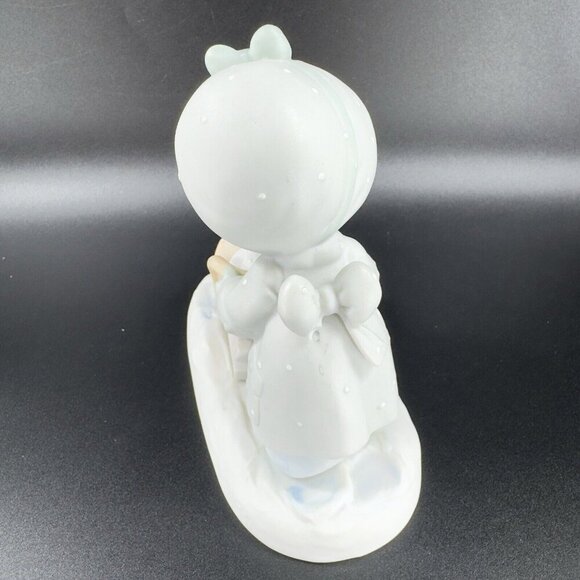 Vintage Precious Moments January 1987 Samuel J Butcher Ceramic Figurine Figure - Picture 9 of 11